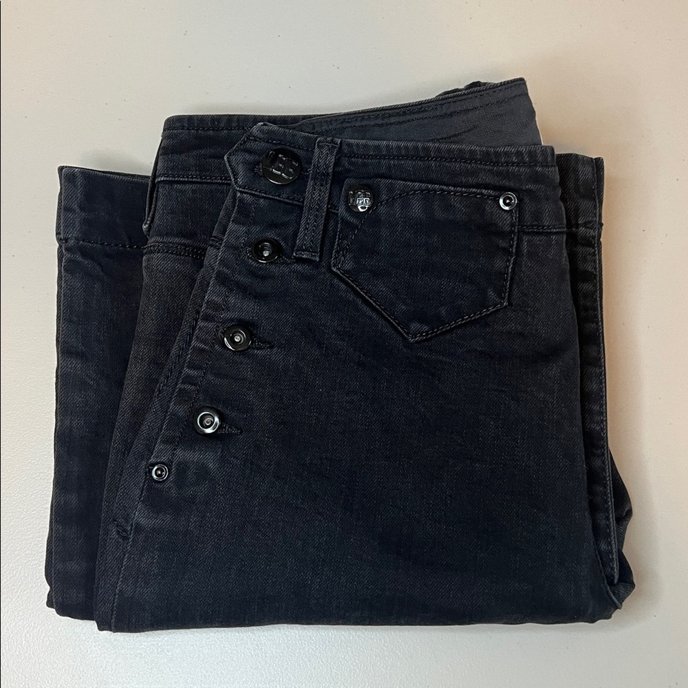 Lee Ava Flare Leg Jeans Black Wash Size 29